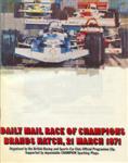 Programme cover of Brands Hatch Circuit, 21/03/1971