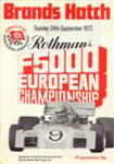 Programme cover of Brands Hatch Circuit, 24/09/1972