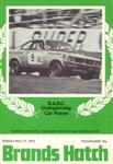 Programme cover of Brands Hatch Circuit, 21/05/1972