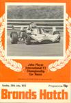Programme cover of Brands Hatch Circuit, 29/07/1973