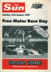 Programme cover of Brands Hatch Circuit, 02/08/1987