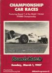 Programme cover of Brands Hatch Circuit, 01/03/1987