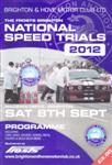 Programme cover of Brighton Speed Trials, 08/09/2012