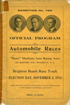 Programme cover of Brighton Beach Race Track (USA), 03/11/1914