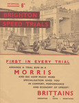 Programme cover of Brighton Speed Trials, 25/09/1937
