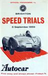 Programme cover of Brighton Speed Trials, 05/09/1959