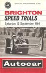 Programme cover of Brighton Speed Trials, 12/09/1964