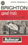 Programme cover of Brighton Speed Trials, 17/09/1966