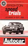 Programme cover of Brighton Speed Trials, 14/09/1968