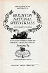Programme cover of Brighton Speed Trials, 11/09/1976