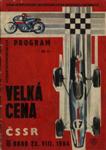 Programme cover of Brno Circuit, 23/08/1964