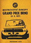 Programme cover of Brno Circuit, 23/05/1971