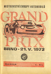 Programme cover of Brno Circuit, 21/05/1972