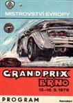 Programme cover of Brno Circuit, 16/05/1976