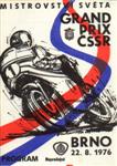 Programme cover of Brno Circuit, 22/08/1976