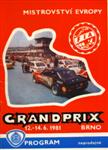 Programme cover of Brno Circuit, 14/06/1981