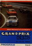 Programme cover of Brno Circuit, 10/06/1984