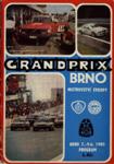 Programme cover of Brno Circuit, 09/06/1985