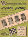 Programme cover of Brookfield Speedway, 1953