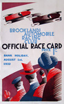 Programme cover of Brooklands (GBR), 01/08/1932