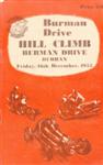 Programme cover of Burman Drive Hill Climb, 16/12/1955