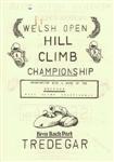Programme cover of Bryn Bach Park Hill Climb, 07/08/1994