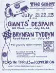 Programme cover of Brynfan Tyddyn, 23/07/1955