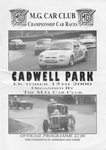 Programme cover of Cadwell Park Circuit, 15/10/2000