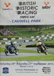 Programme cover of Cadwell Park Circuit, 27/09/2015
