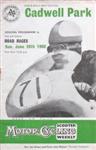 Programme cover of Cadwell Park Circuit, 26/06/1960
