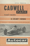 Programme cover of Cadwell Park Circuit, 02/05/1965