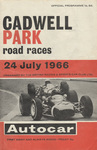Programme cover of Cadwell Park Circuit, 24/07/1966