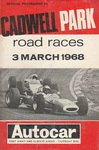 Programme cover of Cadwell Park Circuit, 03/03/1968