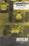 Programme cover of Cadwell Park Circuit, 19/07/1970