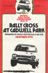 Programme cover of Cadwell Park Circuit, 19/12/1970