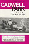 Programme cover of Cadwell Park Circuit, 10/09/1972