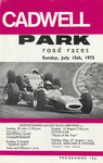 Programme cover of Cadwell Park Circuit, 15/07/1973