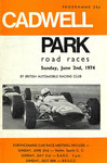 Programme cover of Cadwell Park Circuit, 02/06/1974