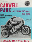 Programme cover of Cadwell Park Circuit, 09/05/1976