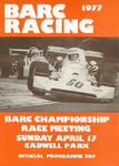 Programme cover of Cadwell Park Circuit, 17/04/1977