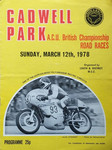 Programme cover of Cadwell Park Circuit, 12/03/1978