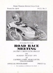 Programme cover of Cadwell Park Circuit, 16/07/1978