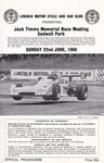 Programme cover of Cadwell Park Circuit, 22/06/1980