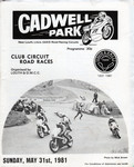 Programme cover of Cadwell Park Circuit, 31/05/1981