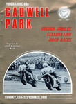 Programme cover of Cadwell Park Circuit, 13/09/1981