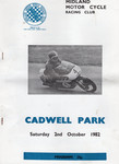 Programme cover of Cadwell Park Circuit, 02/10/1982