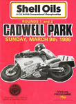 Programme cover of Cadwell Park Circuit, 09/03/1986
