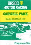 Programme cover of Cadwell Park Circuit, 22/03/1987