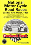 Programme cover of Cadwell Park Circuit, 13/03/1988