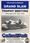 Programme cover of Cadwell Park Circuit, 27/07/1991